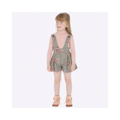 Mayoral Girls Brown Jacquard Playsuit and Sweater Set